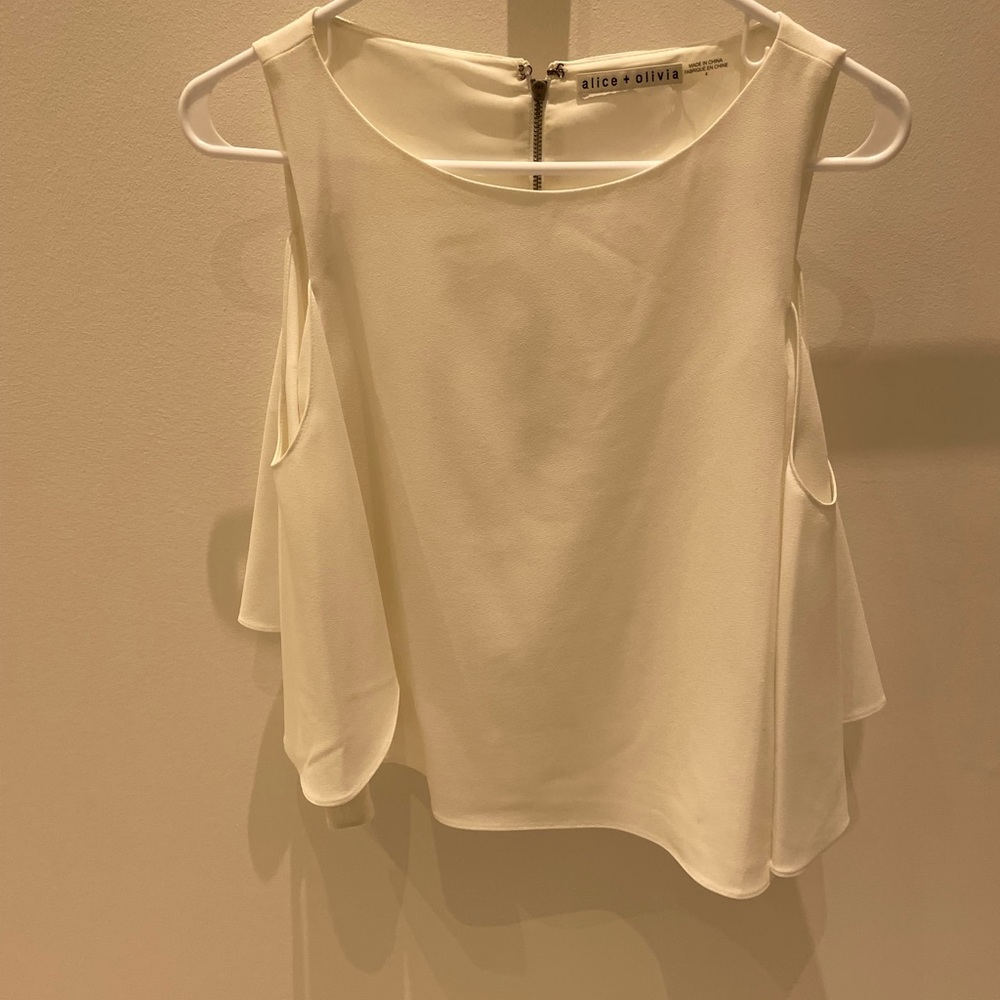 Alice and Olivia size small top with open shoulders